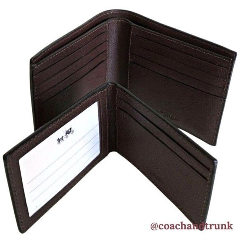 COACH Leather 3 in 1 Wallet Compact Mahogany NWT - Picture 2 of 11